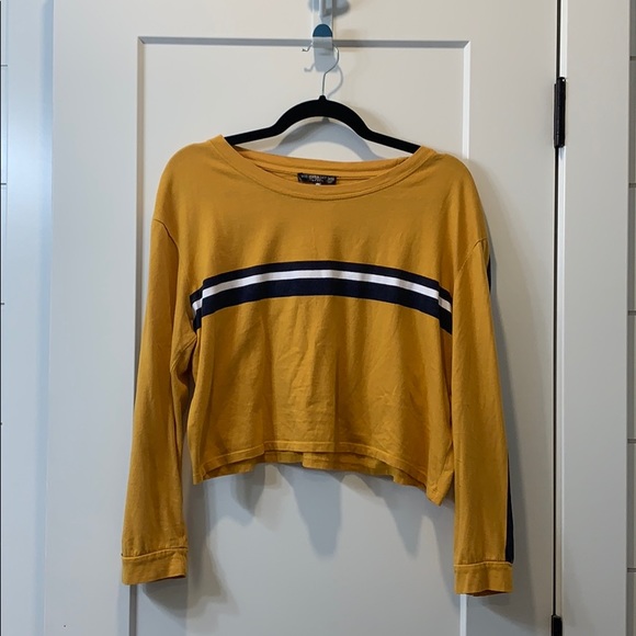 Tops - Yellow Cropped Longsleeve